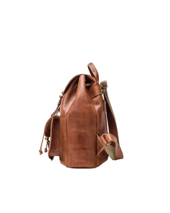 Δερμάτινο Σακίδιο Πλάτης με σχέδιο λουλούδι