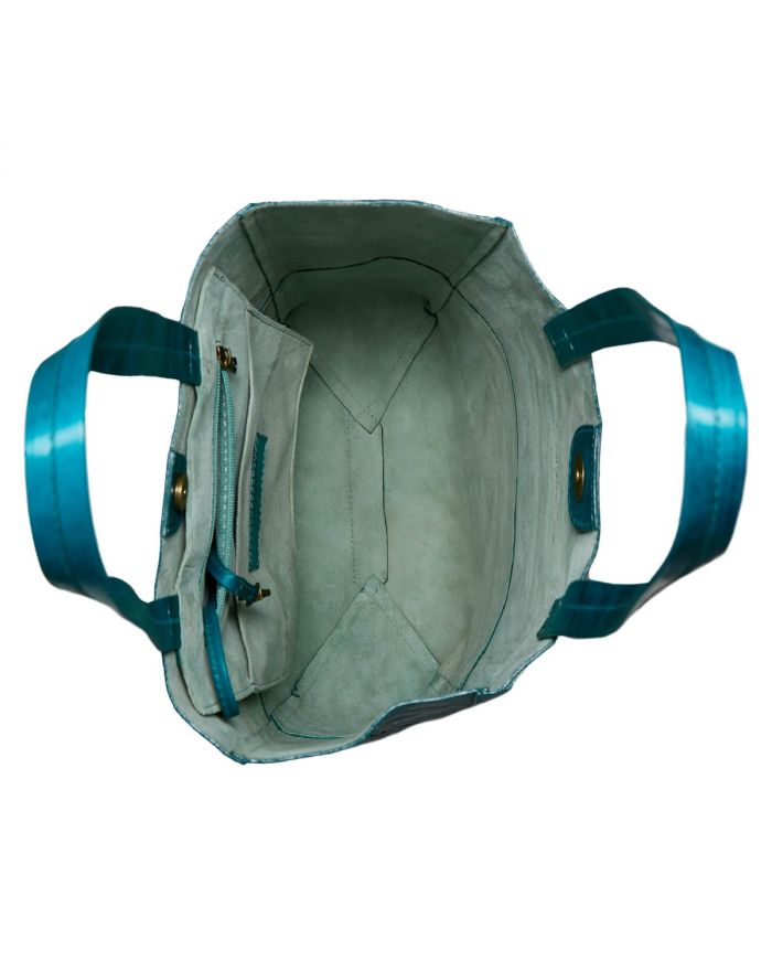 Μεγάλη Δερμάτινη Tote Τσάντα Αντίκ