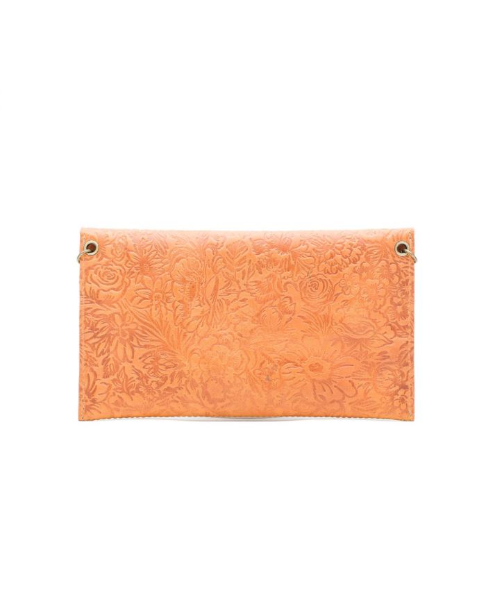 Δερμάτινος Φάκελος με σχέδιο λουλούδι Αντίκ