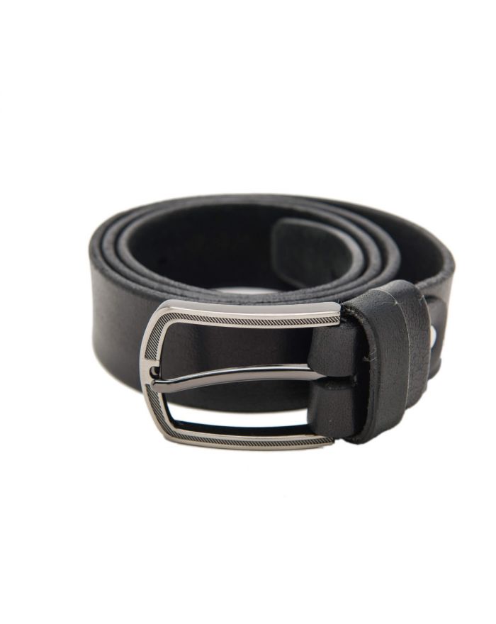 Δερμάτινη Ζώνη με Σκαλιστή Αγκράφα