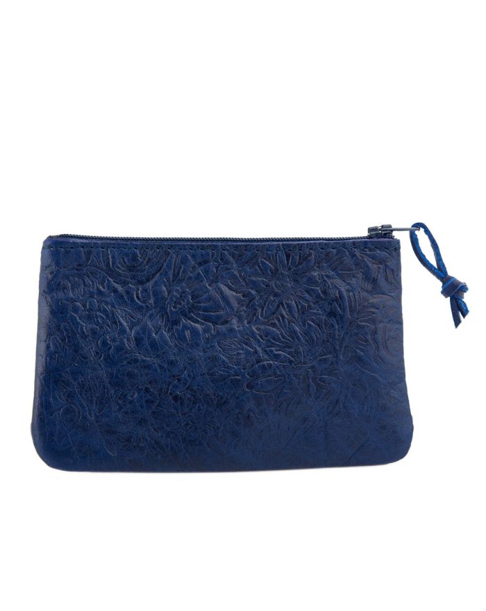 Δερμάτινο Πορτοφόλι με σχέδιο λουλούδι