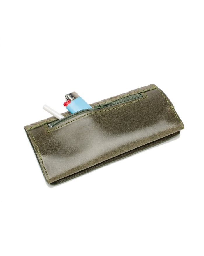 Δερμάτινη Καπνοθήκη με σχέδιο λουλούδι