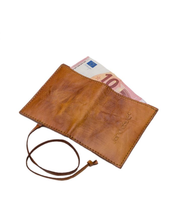 Δερμάτινο Πορτοφόλι με κορδόνι