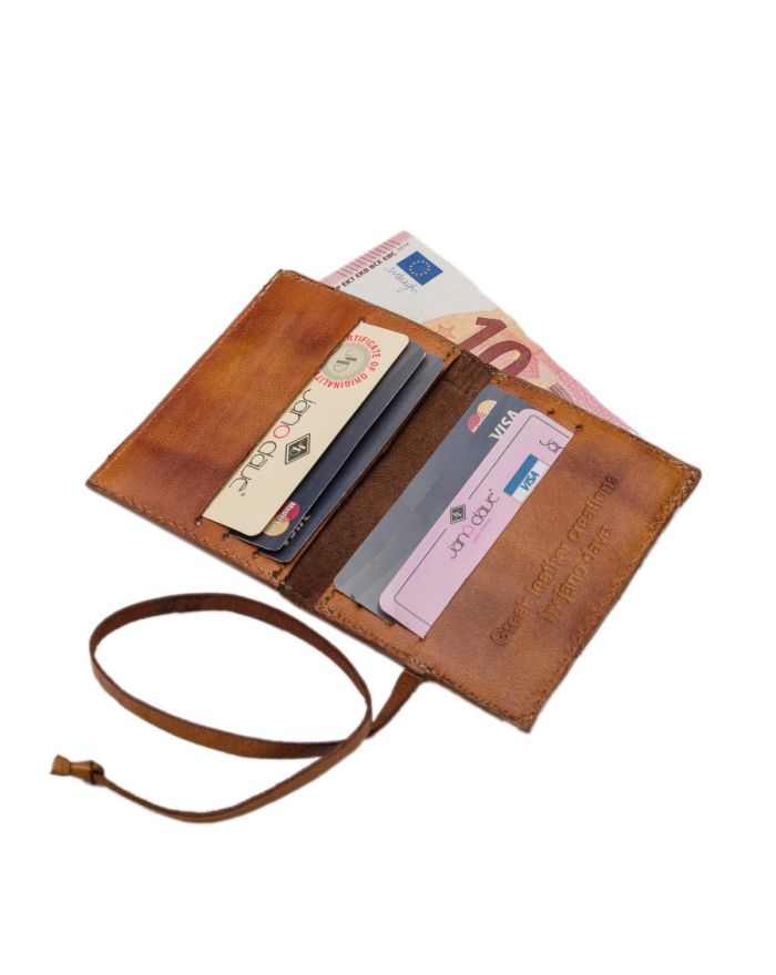 Δερμάτινο Πορτοφόλι με κορδόνι