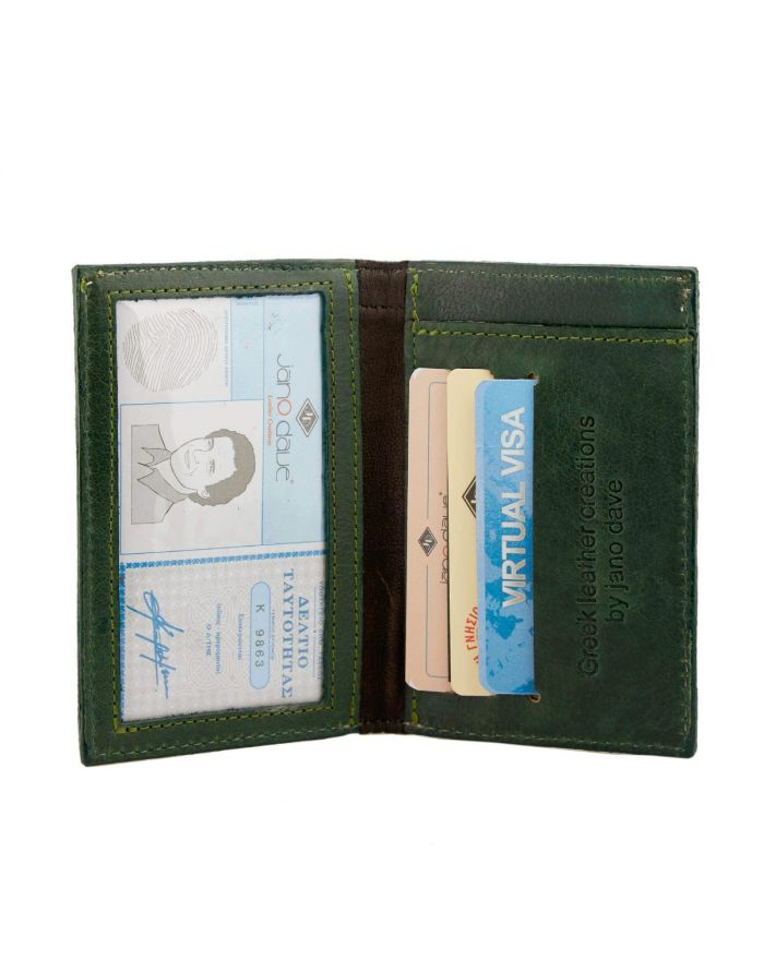 Δερμάτινο Πορτοφόλι με σχέδιο λουλούδι