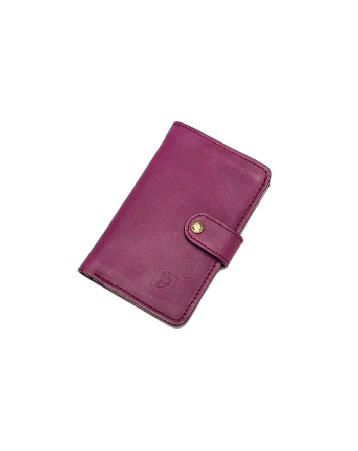 Δερμάτινο Πορτοφόλι με κουμπί